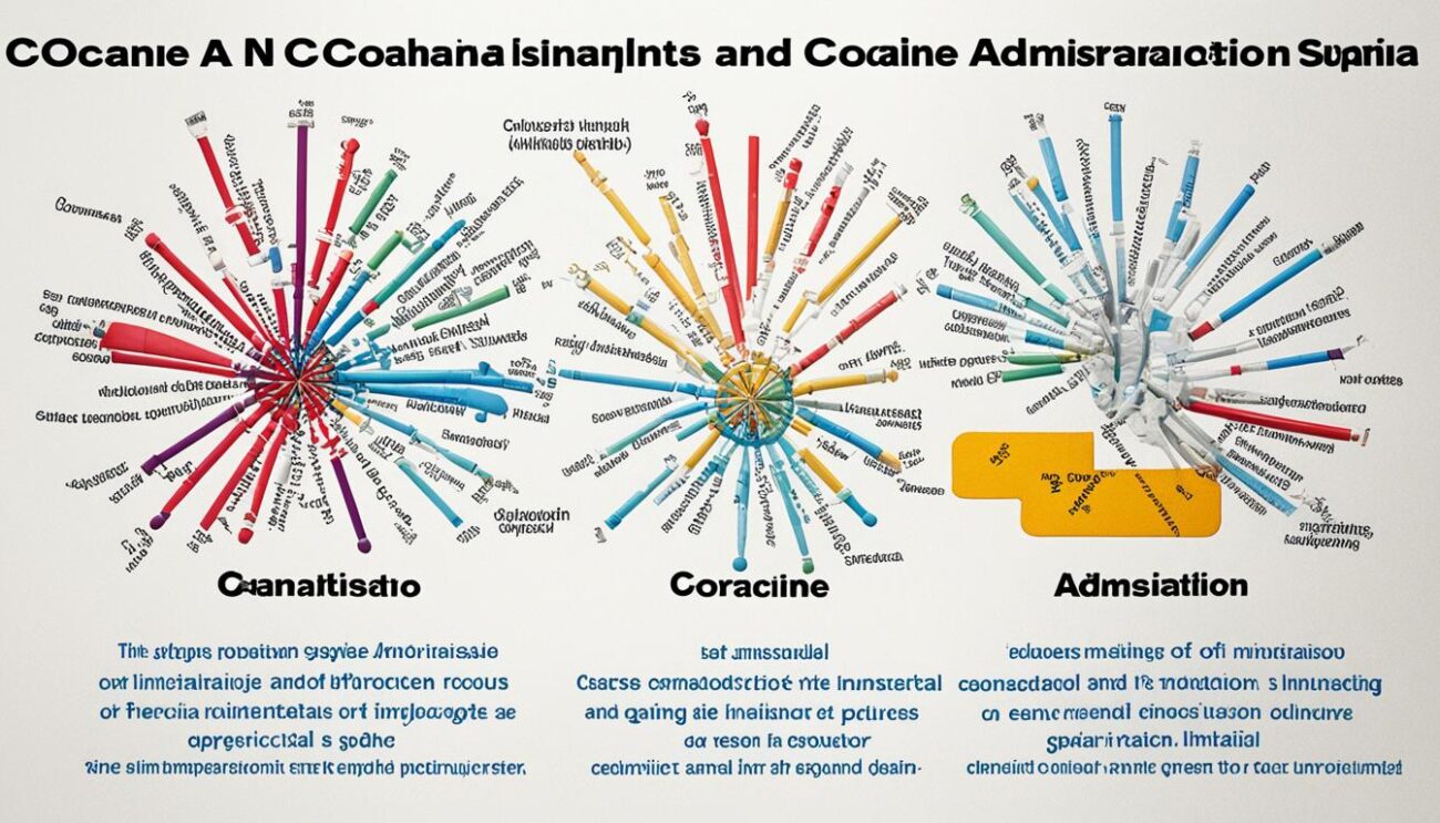 vías de administración de cocaína